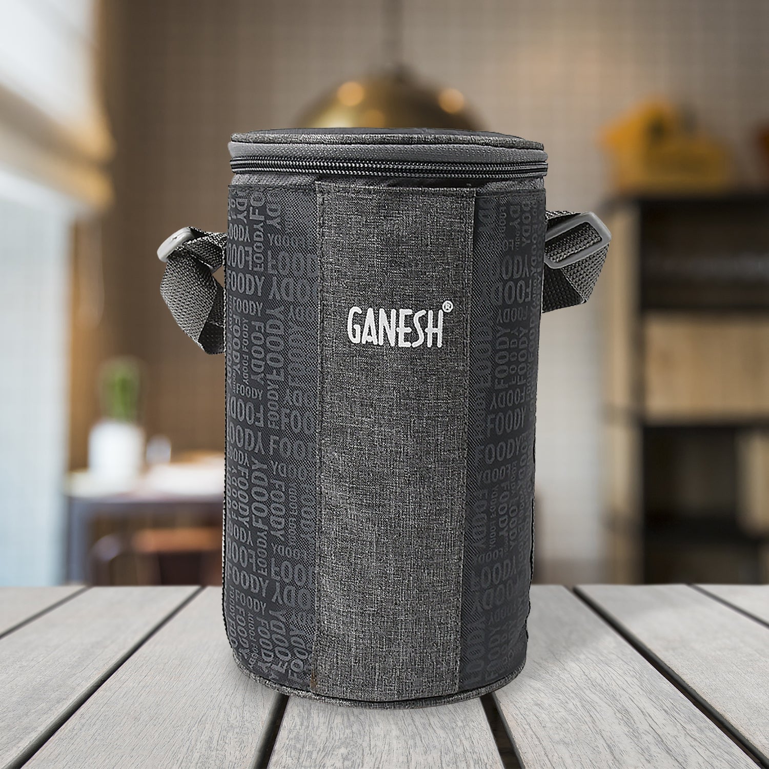 Ganesh 4In1 Tiffin Box-Lunch Box | 3 Stainless Steel Containers 300 Ml Approx & Plastic Salad Container 200 Ml Approx| Plastic lid Box | Round Zip Bag | Leak Proof | Microwave Safe for Office, College and School for Men, Women Ganesh 4In1 Tiffin Box-Lunch Box | 3 Stainless Steel Containers 300 Ml Approx & Plastic Salad Container 200 Ml Approx| Plastic lid Box | Round Zip Bag | Leak Proof | Microwave Safe for Office, College and School for Men, Women